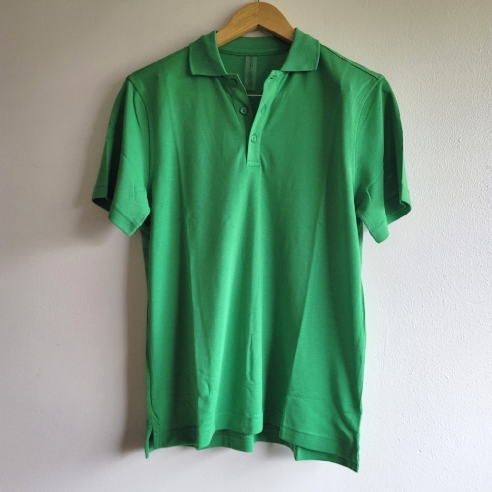 OUTDOOR‎ VOICES, Birdie Recycled-Piqué Polo Shirt, Kelly Green, Size XS - Picture 5 of 9